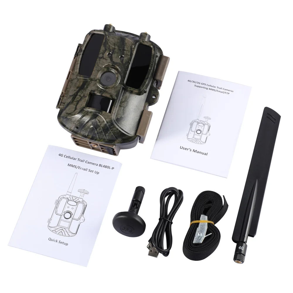 

Hunting Trail Camera Supporting 4G 3G 2G Network Image Video Sending Surveillance Camera GPS Location