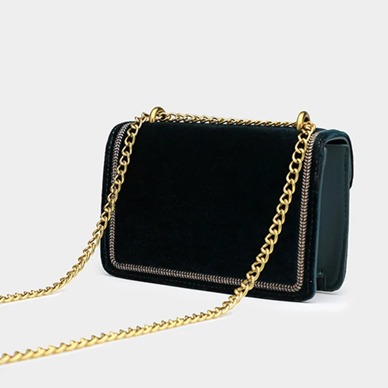 Черная синяя зеленая Роскошная вышитая бархатная сумка для женщин брендовые