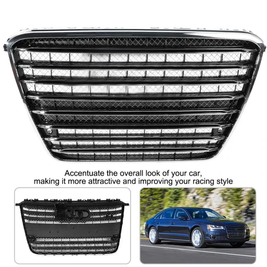 Car Front Bumper Grill Center Grille for Audi A8 2011 2012 2013 2014 W12 Style | Автомобили и мотоциклы