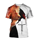 Унисекс футболки CLOOCL с рисунком в христианском стиле, повседневная мужская одежда, религиозные веры, женские топы в стиле Харадзюку