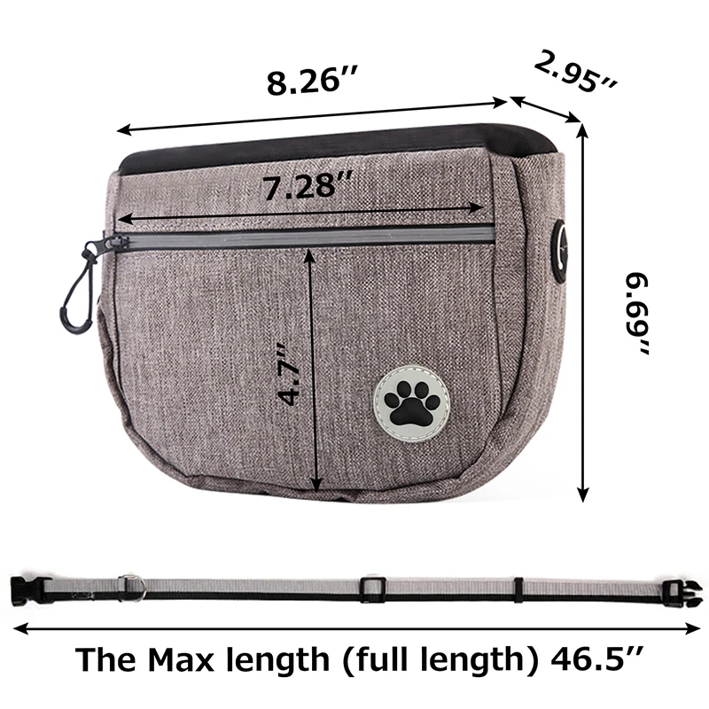 Сумка для собачьих лакомств тренировок-Сумка-диспенсер-поясной наплечный ремень