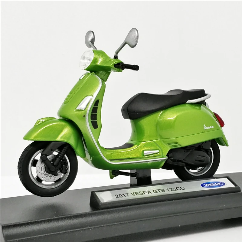 Welly 1:18 vespa GTS 125CC 2017 Scooter Diecast model bike