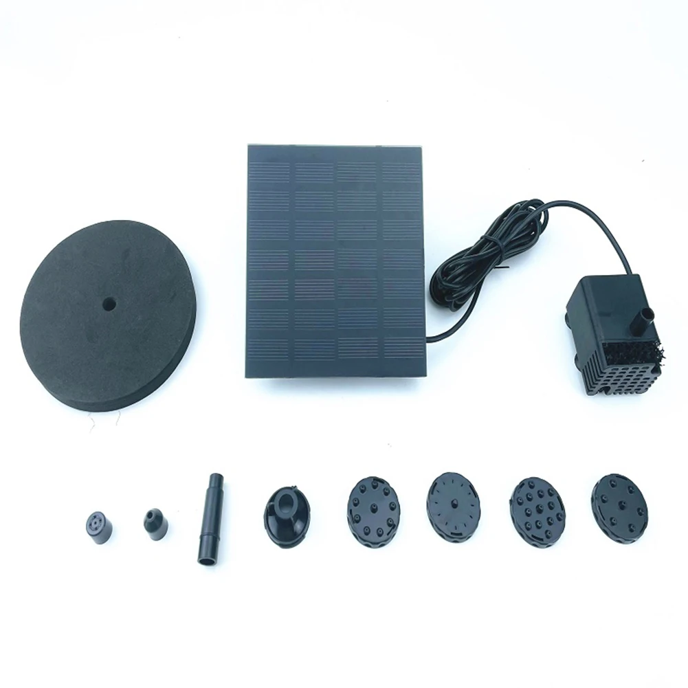 Комплект водяного насоса на солнечной батарее 7 в 1 2 Вт водяной плавающий фонтан