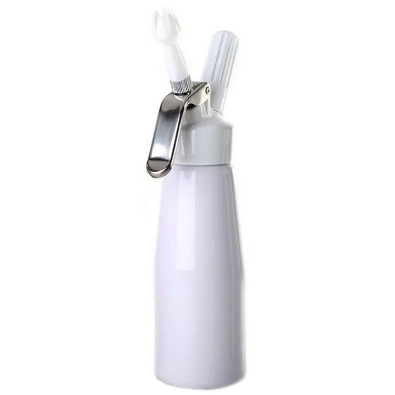 

500ml Aluminum Alloy Whipped Cream Dispenser Home Kitchen Whip Cream Dispensers with Three Different Decorating Nozzles