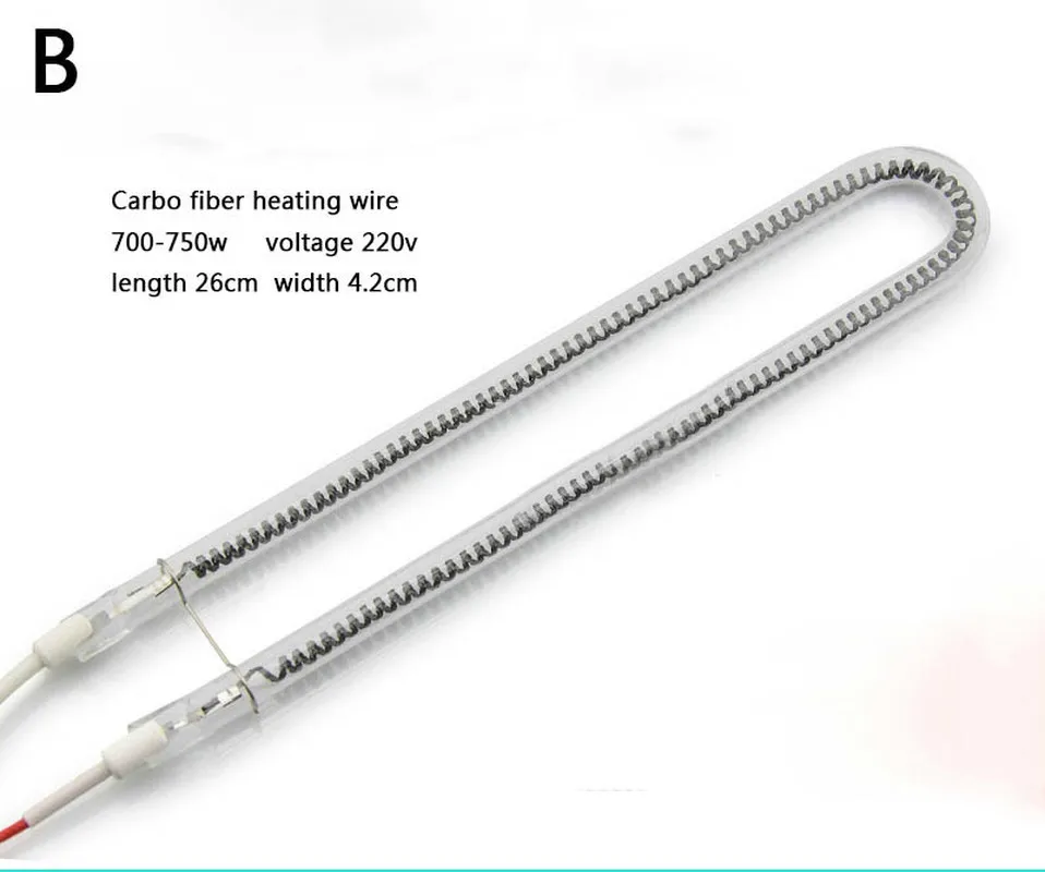 U образный нагревательный элемент из углеродного волокна нагревательная трубка