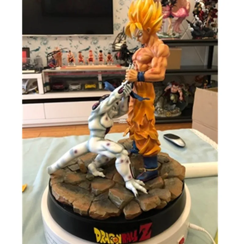 1" аниме Dragon Ball Z статуя Сон Гоку против Frieza бюст сцена полная длина портрет Kakarotto анимационная фигурка GK игрушечная коробка 41 см V337