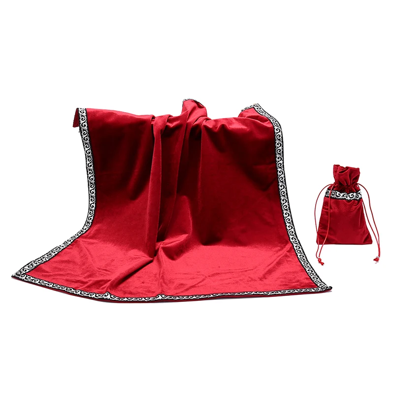 New Retro Tarot Cards Bag Party Table Cloth Board Game Tablecloth Divination Velvet | Спорт и развлечения