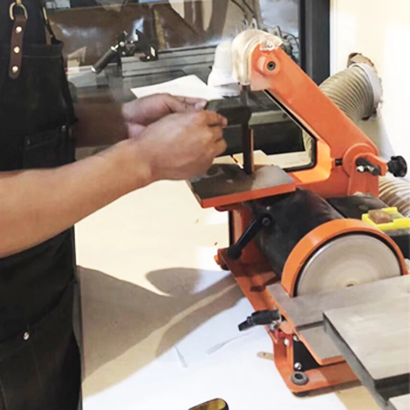 

LIVTER Multifunctional Small Woodworking Bench Sand Belt Machine Sand Disc Machine Grinding Knife Sharpener