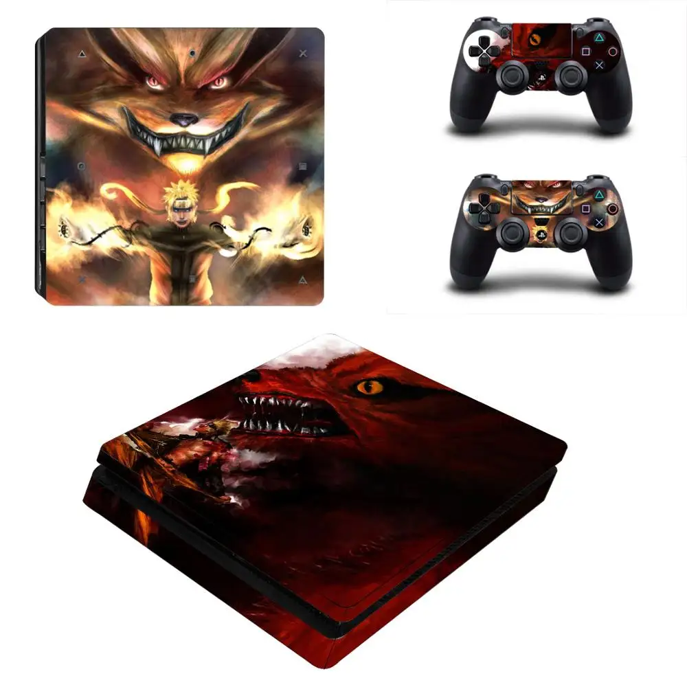 Наруто PS4 тонкая наклейка s PS 4 Play station Тонкая виниловая Pegatinas для playstation Slim консоль