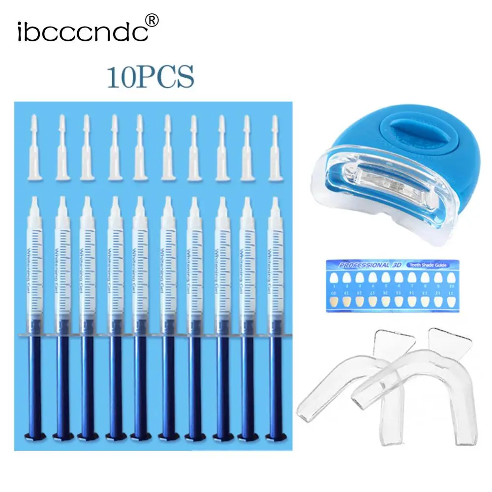 Домашний набор для отбеливания зубов со светодиодным светильник уход за