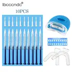 Домашний набор для отбеливания зубов со светодиодным светильник уход за полостью рта отбеливатель для зубов отбеливание белый с перекисью карбамида