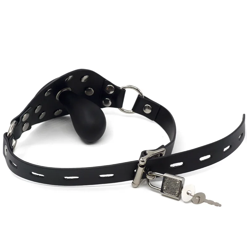 Inflatable Mouth Plug Open Gag Oral Fixed Leather Fetish Sex Abuse Bondage Ball Big Toys for Couples | Красота и здоровье