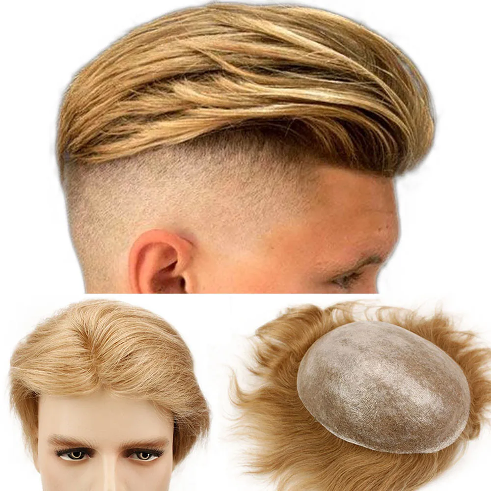 Eseewigs 21 # мужские замены волос Системы накладки из искусственных всей PU Base 10x8