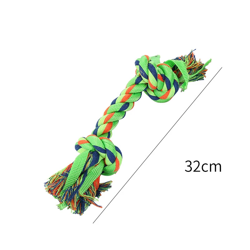 

Pet Toy Cotton Rope Toy Molar Rope Cotton Rope Bone Dog Toy Bite-resistant Large Rope Knot Toy Toy Knot Chew Teeth Cleaning Tug