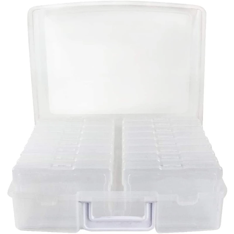 

Rectangle Photo Storage Box Picture Keeper Cases 16 Boxes Plastic Storage Organizer Suit Box for Jewelry Picture