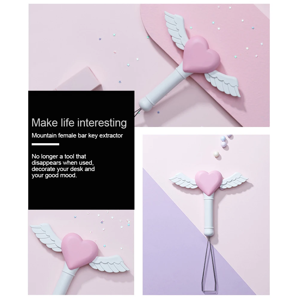 

Keycaps Puller Stainless Steel Mechanical Keyboard Keycap Remover for Computer Keypads Key Replacement Fixing Tool Staple