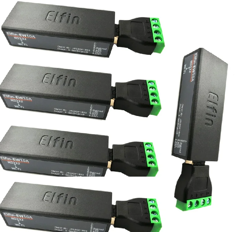

4pcs 5pcs Serial Port RS232 to WiFi Serial Device Server Support TCP IP Telnet Modbus TCP Protocol IOT Data Transfer Converter
