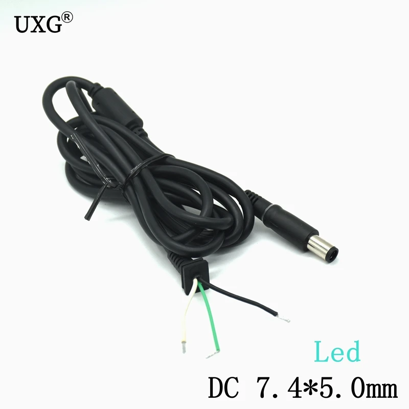 5ft 1.5M 7.4 X 5.0 Mm Power DC Jack Charger Adapter Plug Cord Connector Cable Power Supply Cable With LED Light For Dell Laptop