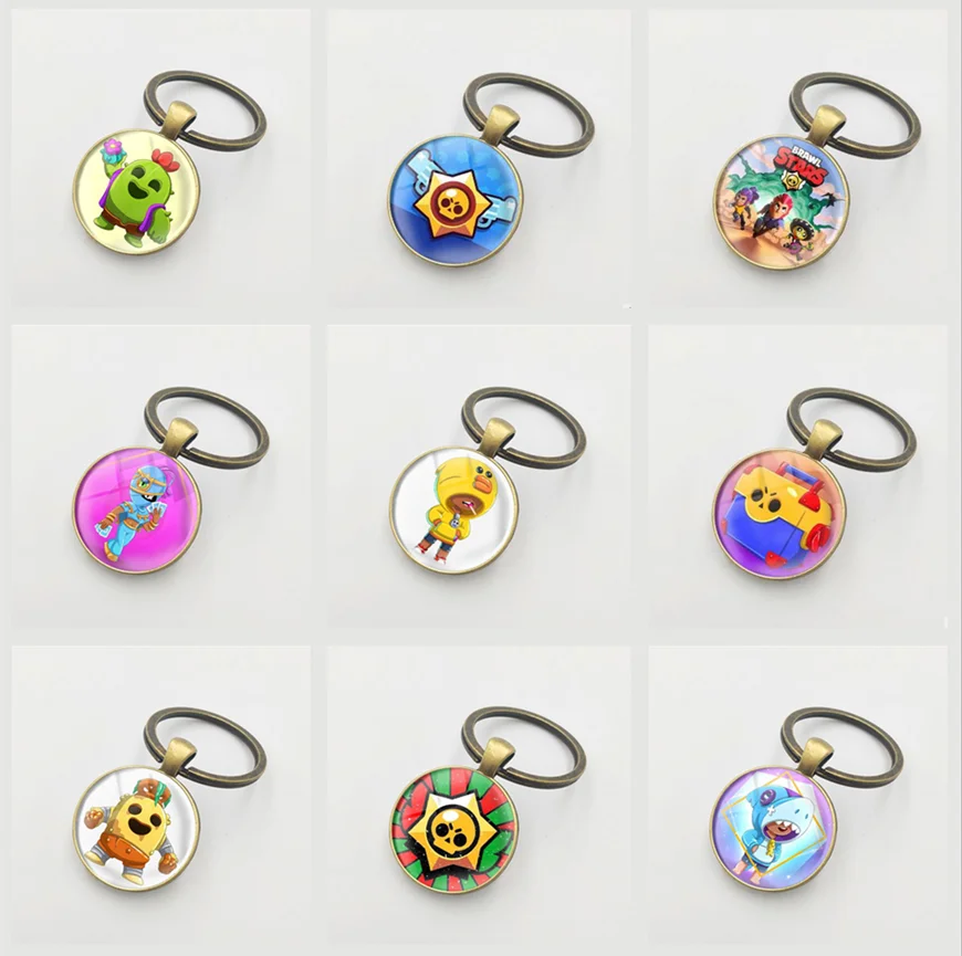Новинка хит продаж 3D металлическое кольцо для ключей с героями мультфильмов и