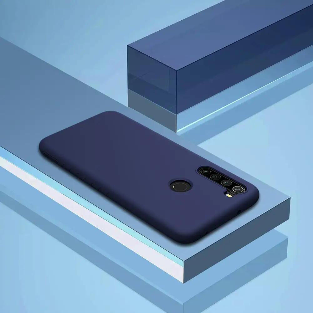 Чехол NILLKIN для Redmi Note 8 Pro Противоударный силиконовый гладкий защитный чехол для Redmi Note 8 Чехол Note8 Pro ТПУ - Цвет: Синий