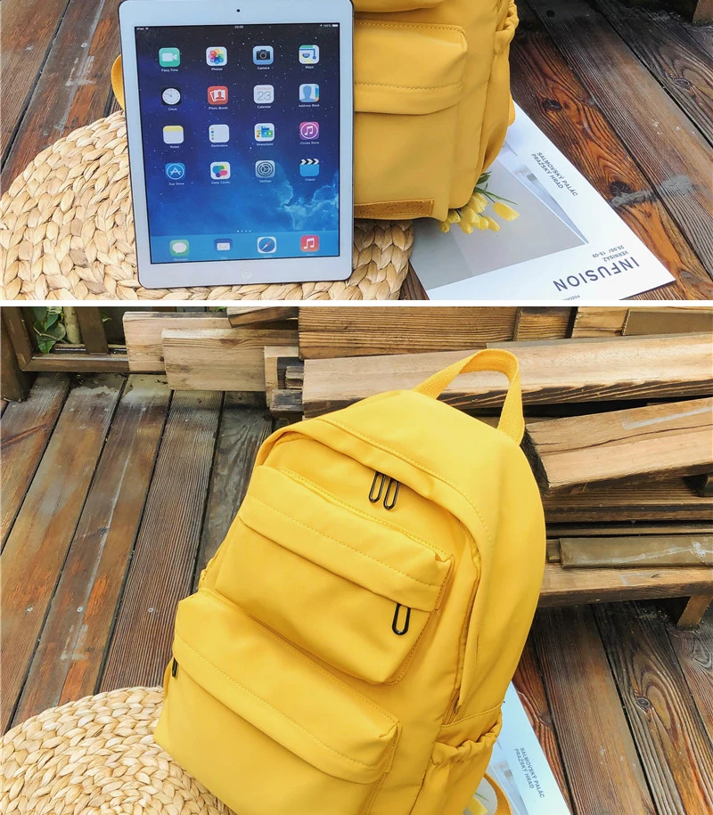 New Teenager Girls Waterproof Nylon Backpacks SchoolBag for Women Multi Pockets Travel Backpack Female School Bag Mochilas
