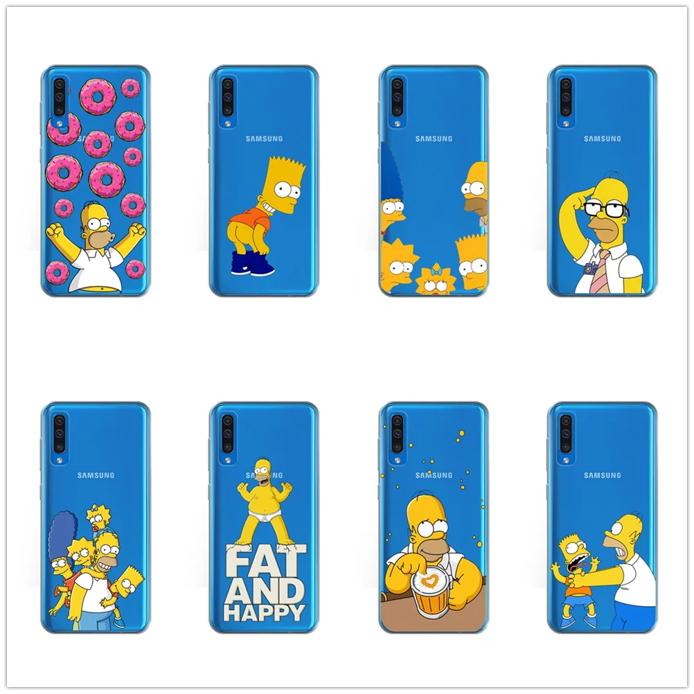 Милый Забавный Мягкий силиконовый чехол из ТПУ для телефона Samsung A3 A6 A7 2017 A8 2018 Plus