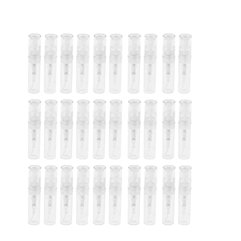 

30Pcs Clear 2Ml Atomizer Plastic Bottle Spray Disposable Perfume Empty Sample Bottle for Travel Party