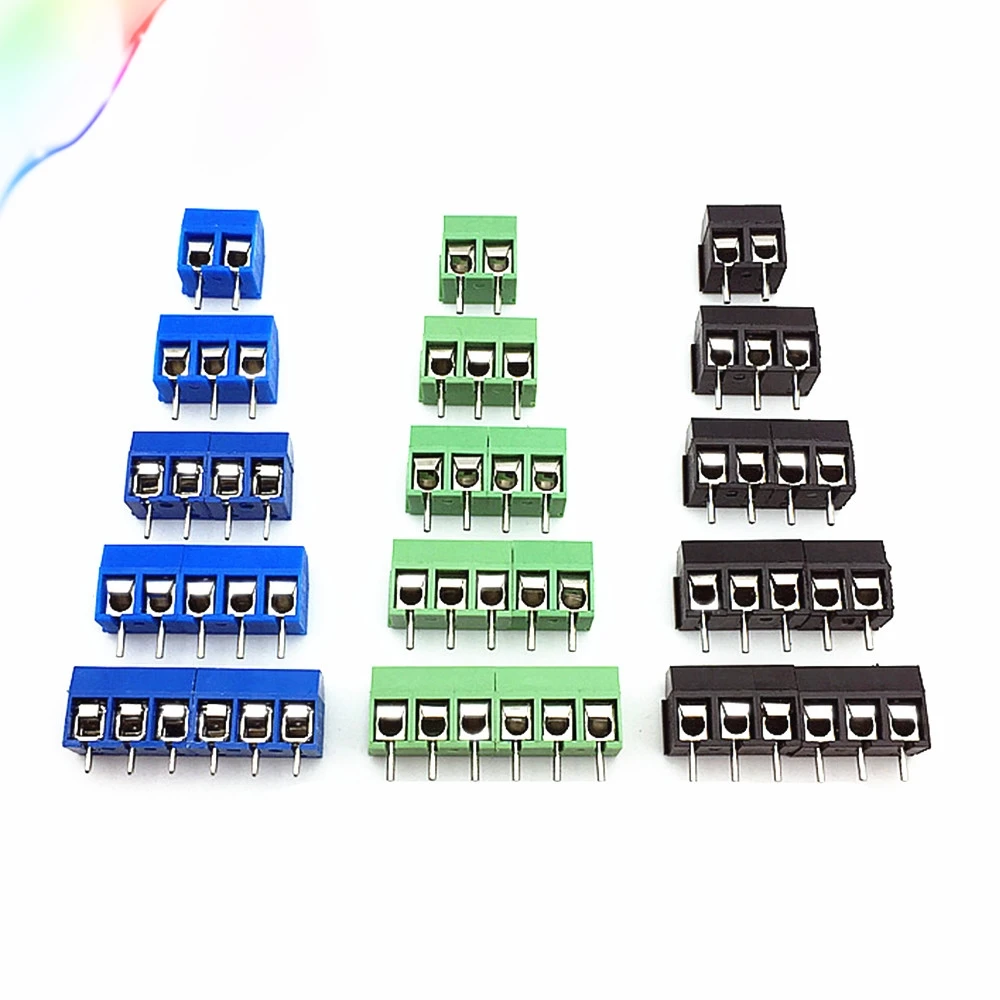 10 шт. KF301 2 P винт 5 0 мм Клеммная колодка Pin 3 pcb коннектор|Терминалы| |
