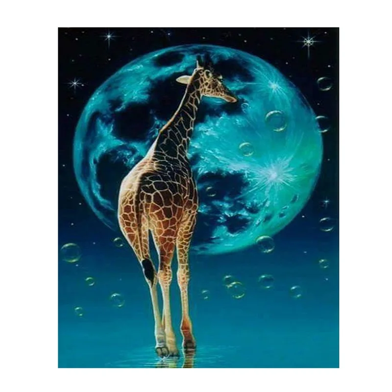 

CAMMITEVER 5D Diy Diamond Painting Giraffe,Stitch Cross,Full Diamond Embroidery 5d Diamond Mosaic Stickers Home