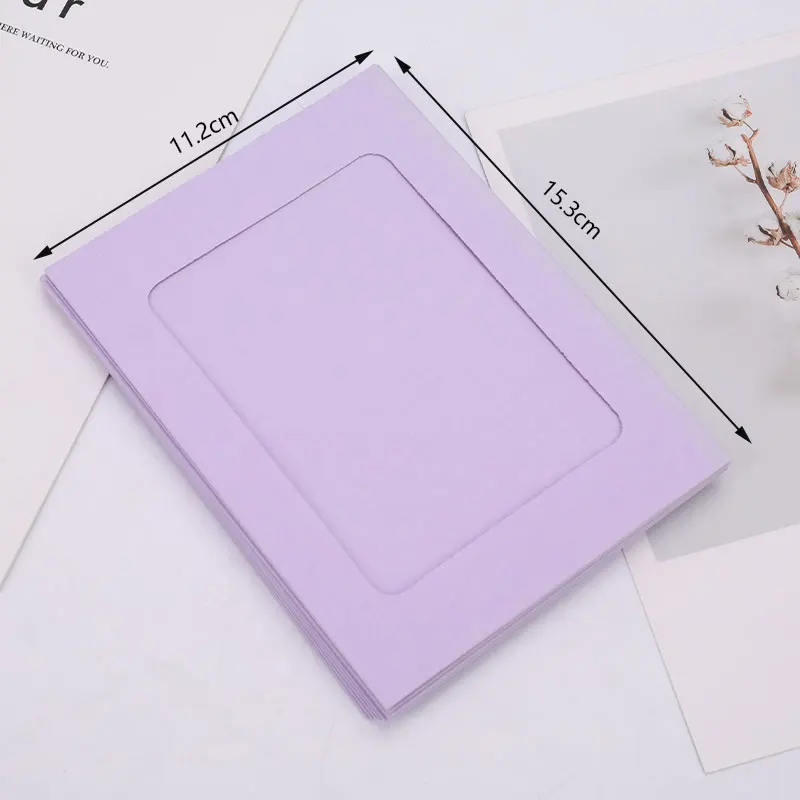 

10Pcs Kraft Paper Photo Wall Frames 5/6 Inch Creative Wall Photo DIY Hanging Paper Photo Frames