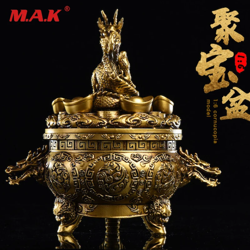 

В наличии 1/6 изобилие установлен с золотые слитки Ruyi древних солдат кукол сцены 19DT06 для коллекции