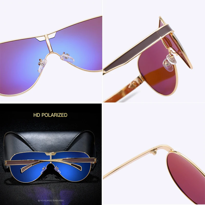 Мужские поляризованные солнцезащитные очки TEWEXUA брендовые дизайнерские для