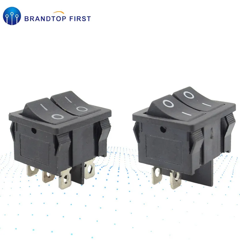 Кулисный переключатель лодочный двойной 4 контакта/6 контактов | Обустройство