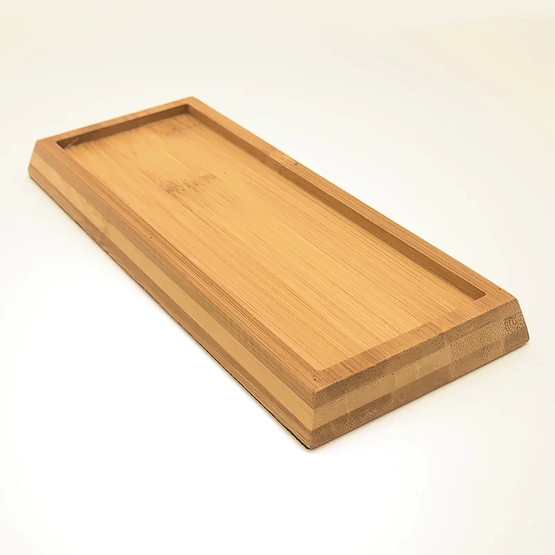 Заточка камня бамбуковая точилка Нескользящая основа прямоугольник держатель