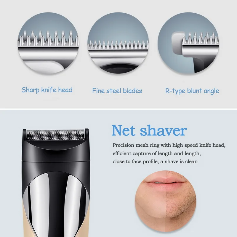 Электрический триммер для волос набор ухода за ушками носа бородой клипер и