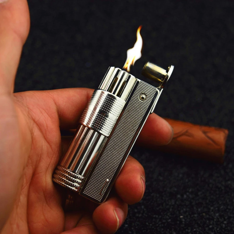 

Cool Metal Kerosene Lighter Gadgets For Men Grinding Wheel Oil Vintage Lighter Dropship Suppliers Military Gadgets