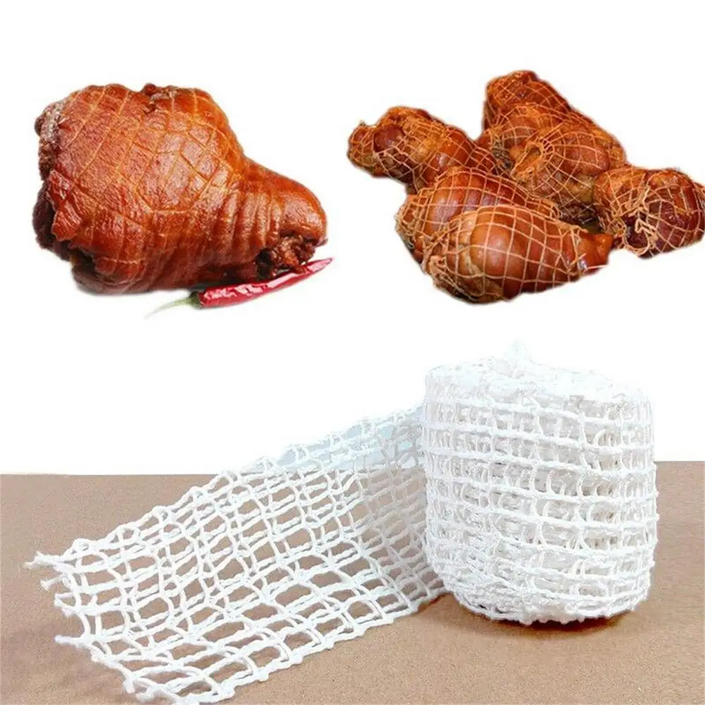 

Meat Netting Roll Elastic Ham Sock Netting Pork Butcher Twine Net Braided Cotton Thread Household Kitchen Net Bag Packing Tools