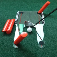 pc golf alignment trainer aid swing training speed trap practice base 4 speed golf accessories tool golfs training aids with bag