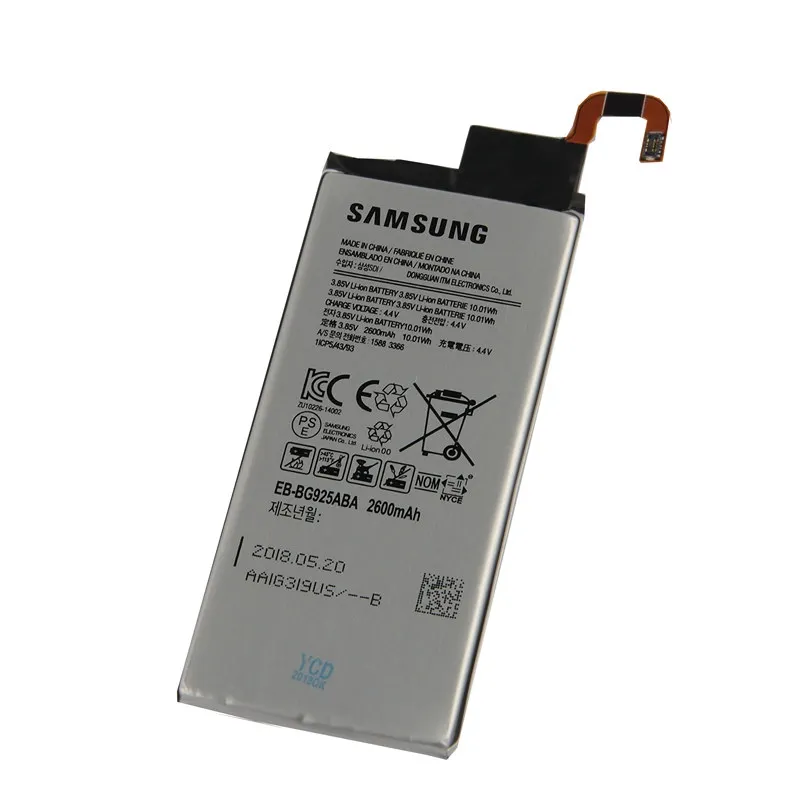 EB BG925ABA для Samsung Galaxy S6 Edge G9250 G925V G925A G925K G925S G925FQ G925F G925L Батарея 2600 мАч телефон запасные