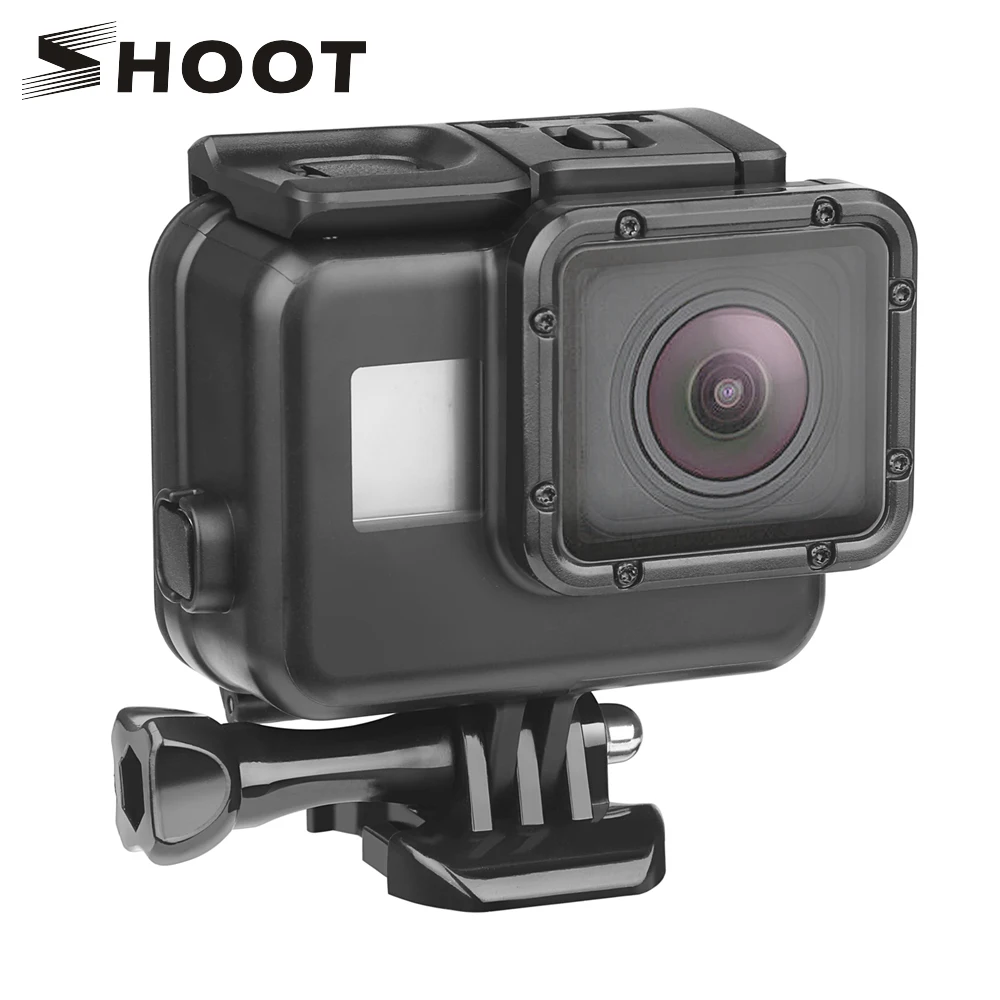 

SHOOT 45m Underwater Waterproof Case for GoPro Hero 7 6 5 Black Diving Protective Cover Housing Mount for Go Pro 7 6 5 Accessory