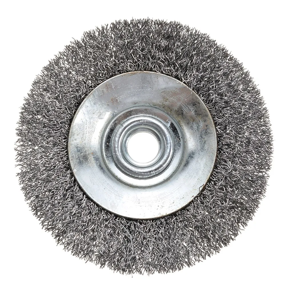 

1Pcs 4 Inch 100mm M14 Thread Wire Bevel Brush For Metal Rust Removal Polishing Brush Clearance Line Angle Grinder Rotary Tool