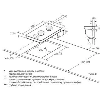 Встраиваемая газовая варочная панель Graude GS 30.1 S|Встраиваемые варочные панели| |