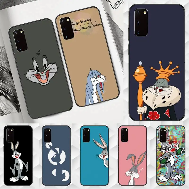 

Cartoon cute Bugs Bunny Phone Case For Huawei P40 P30 P20 P10 P9 P8 lite pro Smart soft Cover Fundas
