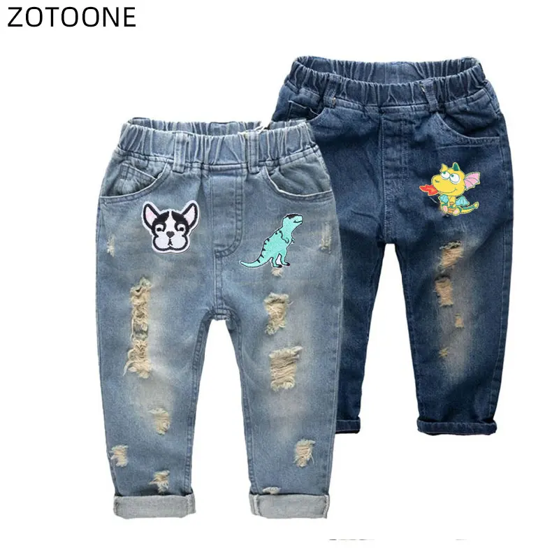 

ZOTOONE Iron on Embroidered Patch for Jeans Pants Sew on Animal Patches for Clothing DIY Badge for Clothes Fabric Applique G