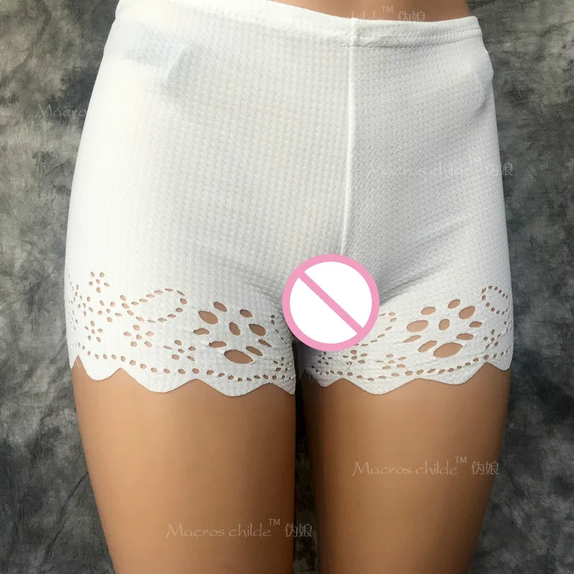 Pseudo-girl cd cross-dress thong low-waist male disguise women's hidden lower body silicone panties