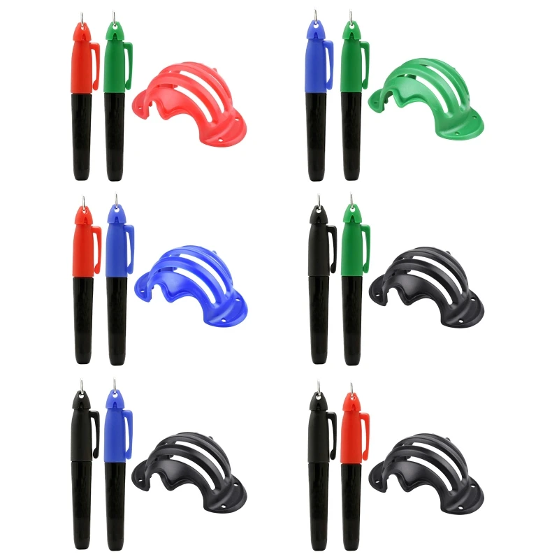 

3Pcs Golf Ball Multi-track Line Marker | Golf Line Marker Pen Golf Training Template Alignment Mark Positioning Aids Kit