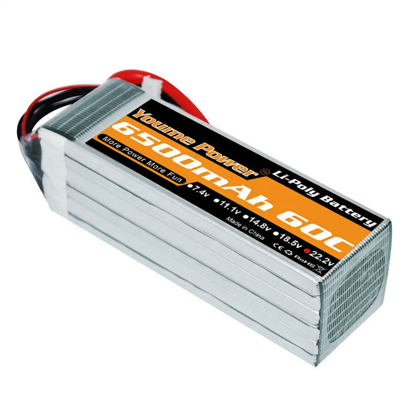 Youme 6S Lipo 22,2 в 5200 мАч аккумулятор с ру 50C Li-Po батареи Deans Разъем для RC Квадрокоптер самолет вертолет Дрон Акку лодка