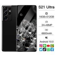 new global version s21 ultra smartphones 5g phone 16512gb cellphone 10core mobile phones andriod10 6800mah gaming phone face id