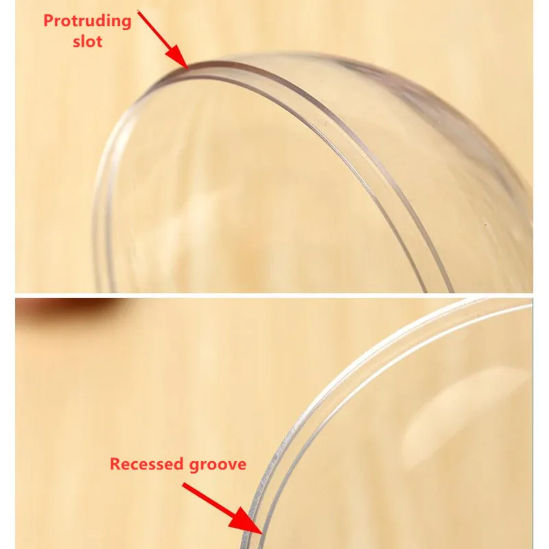 10 шт. большая рождественская елка открытые пластиковые прозрачные украшения шар