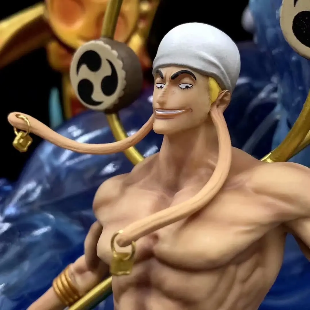 

Anime Sky Piea Enel Thunder God GK Statue Resin 7 Colors Light up Large size PVC Figures Collection Model toys